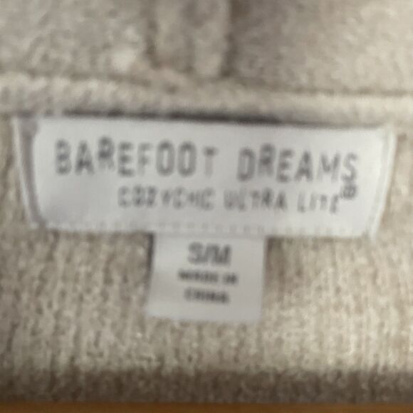 Barefoot Dreams CozyChic Ultra Lite Drape Front Cardigan Tan S/M Comfort  Office - Picture 5 of 9